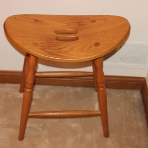Oak Saddle Stool