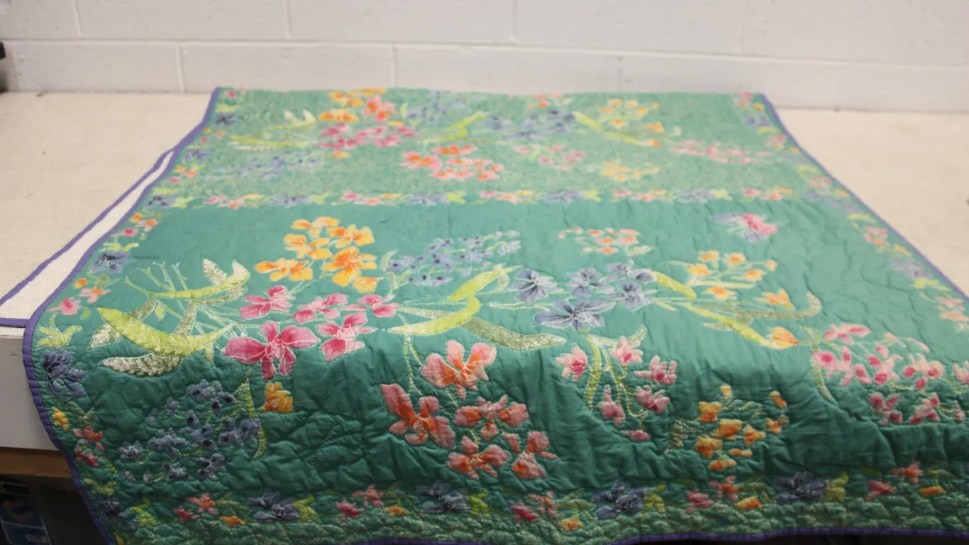 Floral Quilted Textile