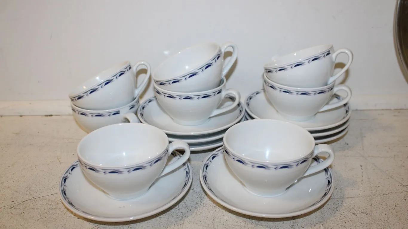 Porcelain Cups & Saucers