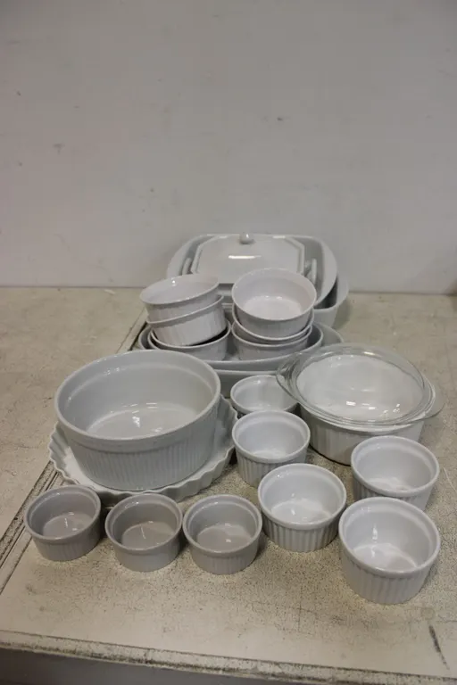 White Ceramic Bakeware