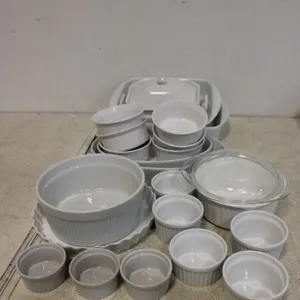 White Ceramic Bakeware