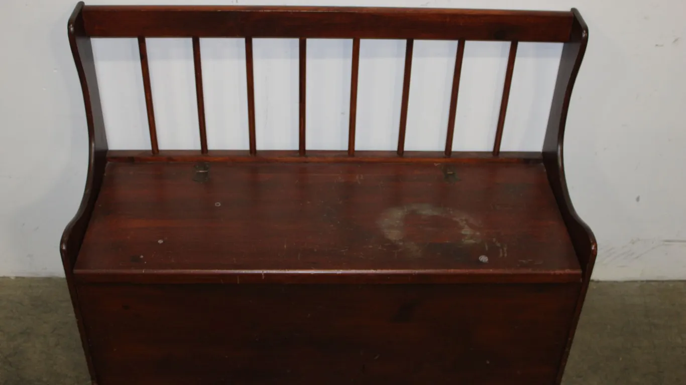 Pine Storage Bench