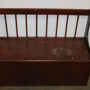 Pine Storage Bench