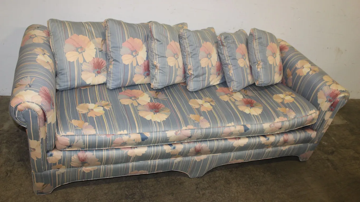 Floral Upholstered Sofa