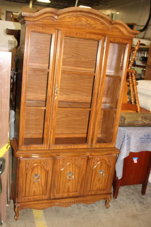 French Provincial China Cabinet