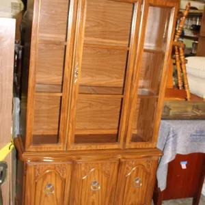 French Provincial China Cabinet