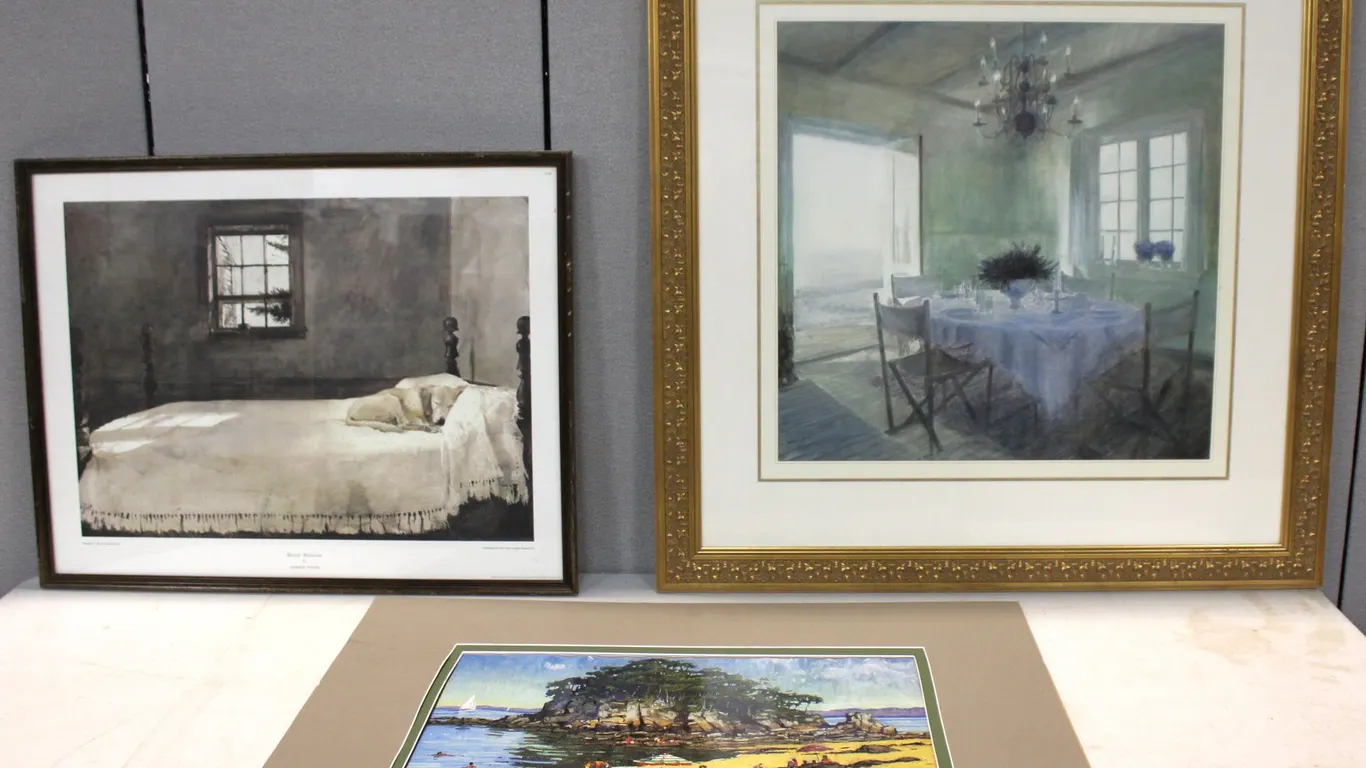 Three Framed Prints Including Bill Burke Art