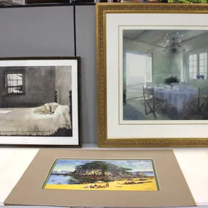 Three Framed Prints Including Bill Burke Art