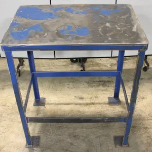 Metal Workbench with Blue Frame