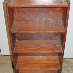 Wood Bookshelf with Four Shelves