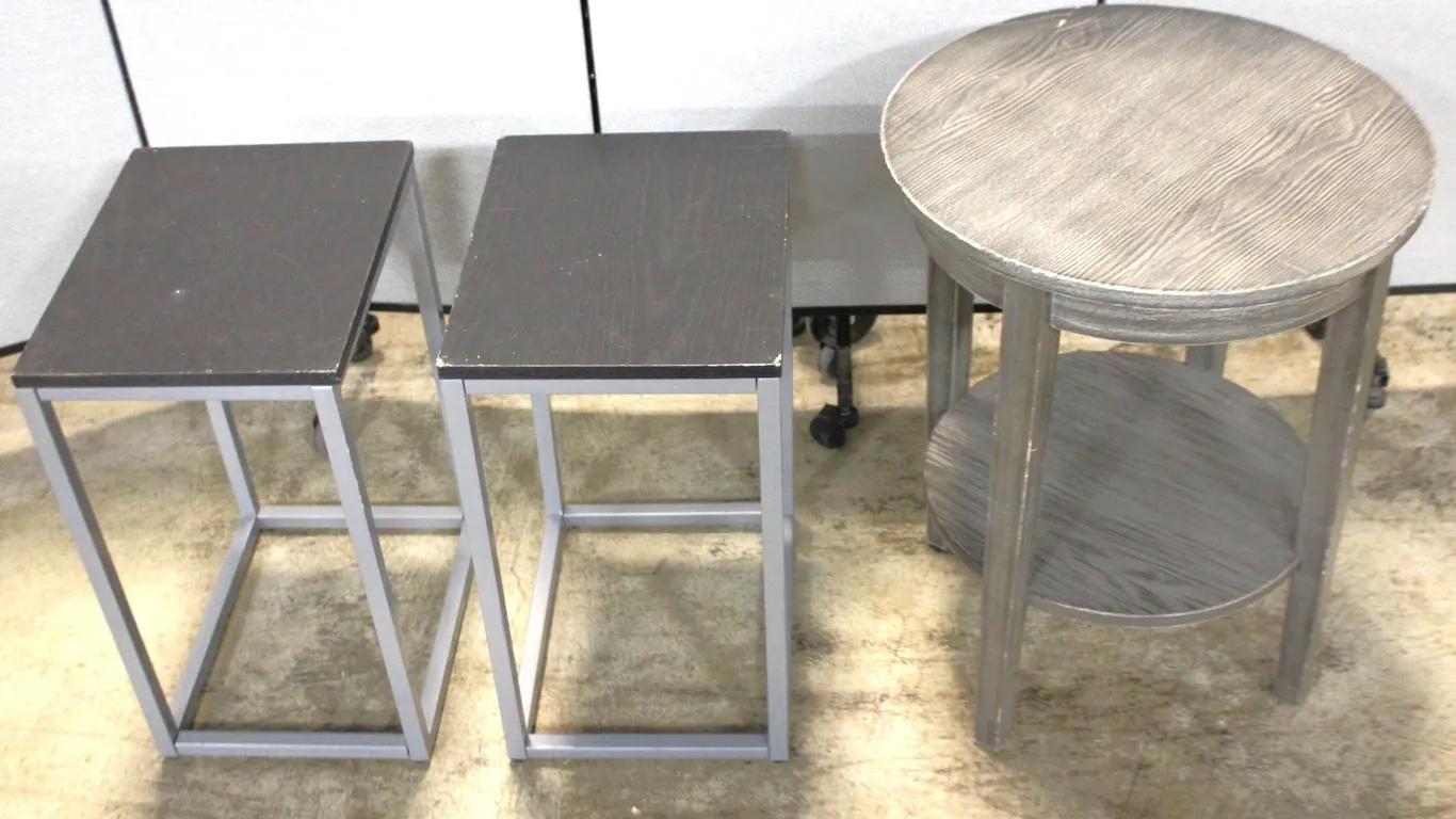 3 Mixed End Tables