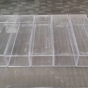5 Clear Plastic Display Holders for Dolls or Vehicles