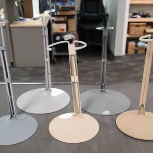 5 Mixed Metal And Plastic Display Stands