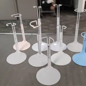 Adjustable Metal Doll or Hat Display Stands, Set of 9