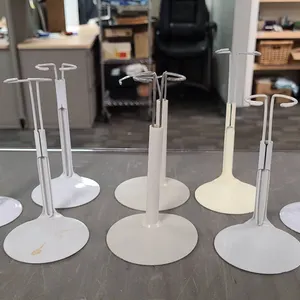 Seven Metal And Plastic Jewelry Display Stands