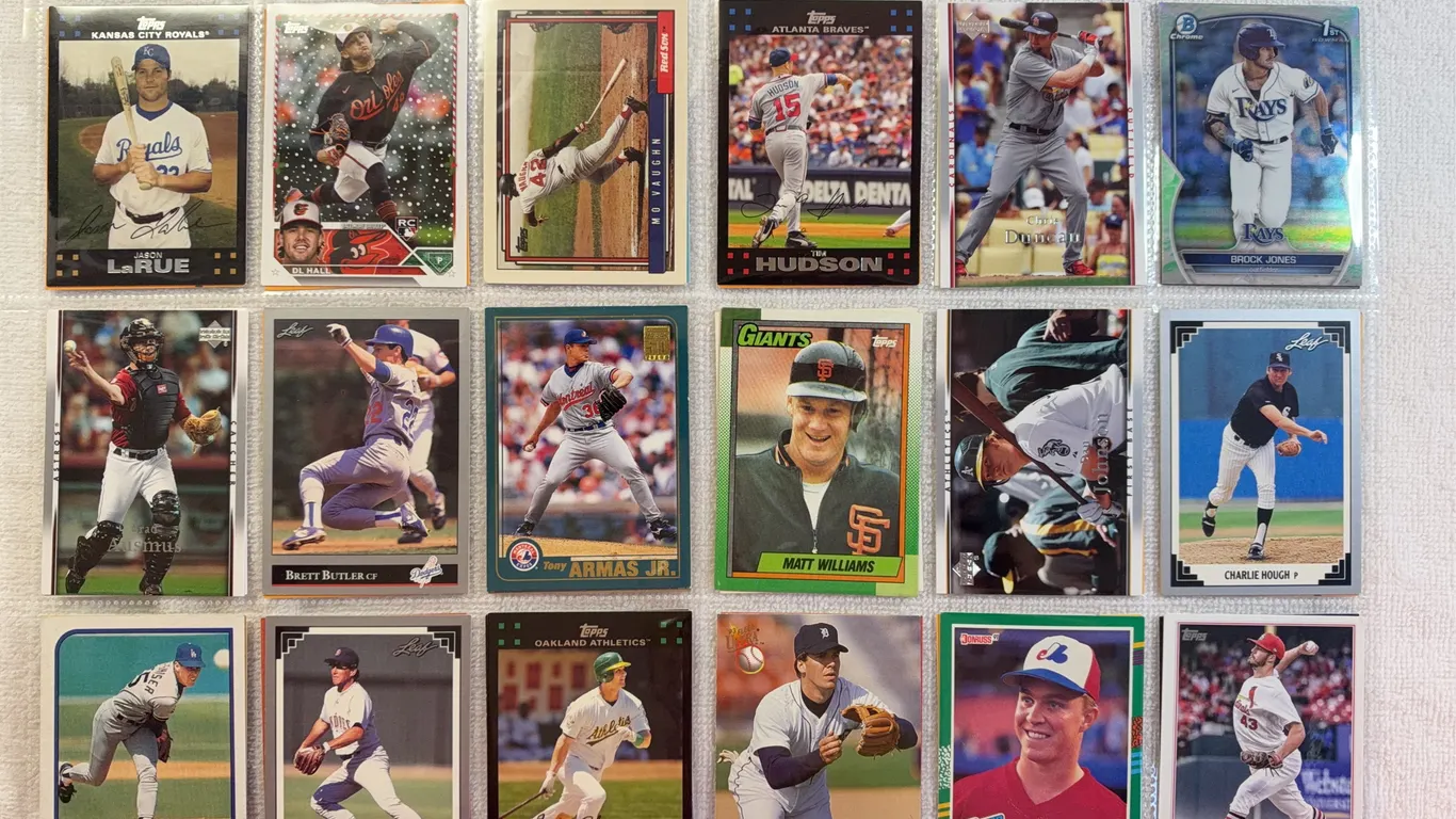 Baseball Cards-Double Sided Sleeve (2 sets) Mixed Lots