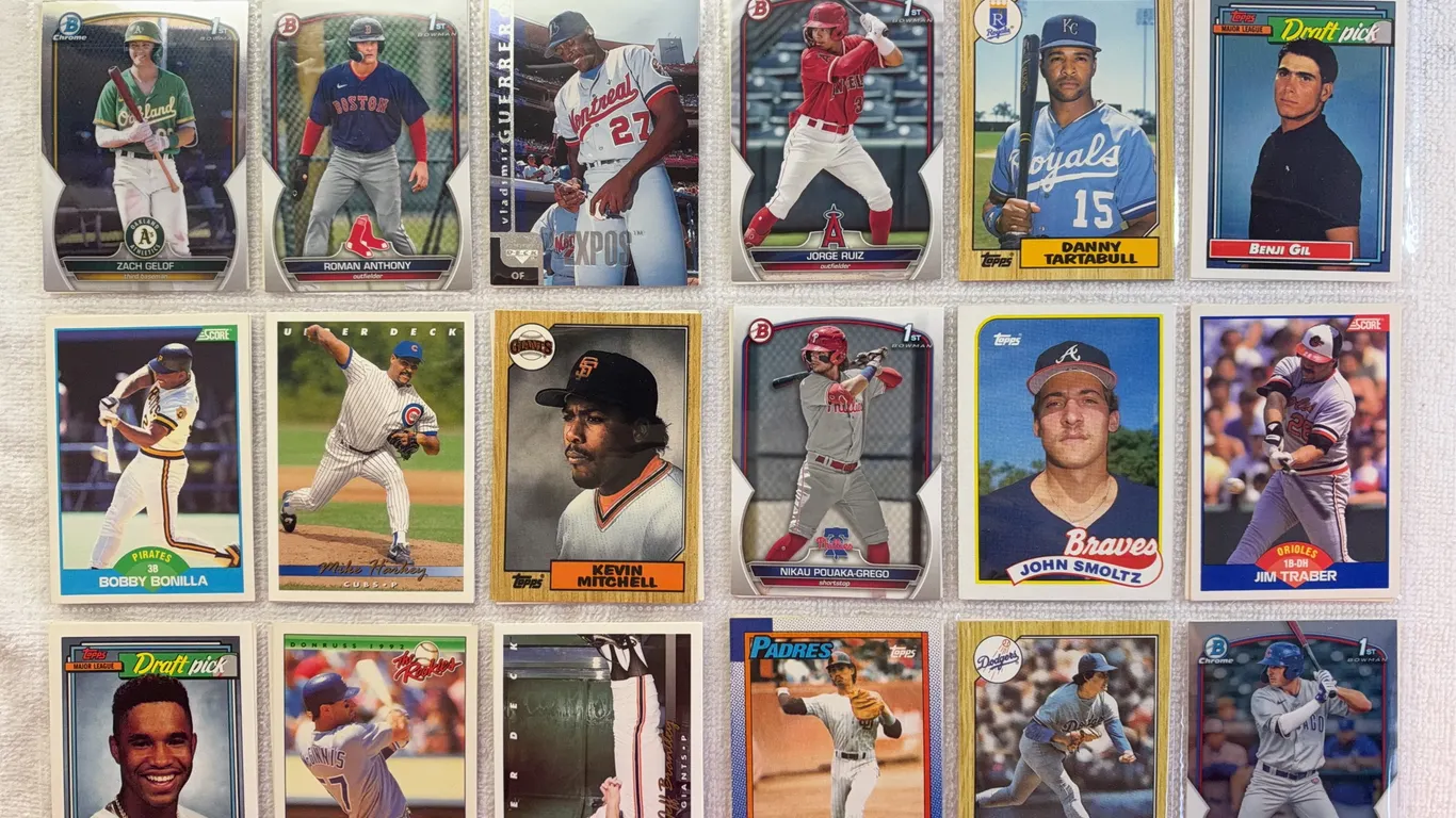Baseball Cards-Double Sided Sleeve (2 sets) Mixed Lots