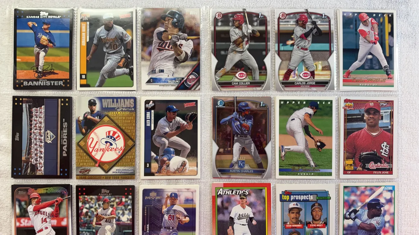 Baseball Cards-Double Sided Sleeve (2 sets) Mixed Lots