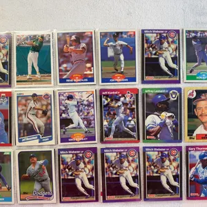 Baseball Cards-Double Sided Sleeve (2 sets) Mixed Lots