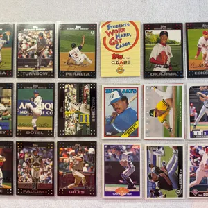 Baseball Cards-Double Sided Sleeve (2 sets) Mixed Lots