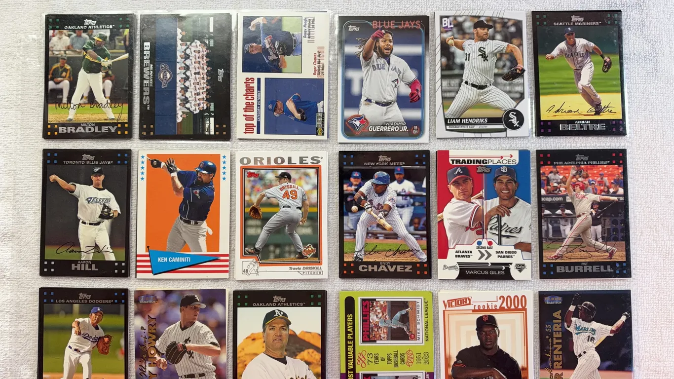 Baseball Cards-Double Sided Sleeve (2 sets) Mixed Lots