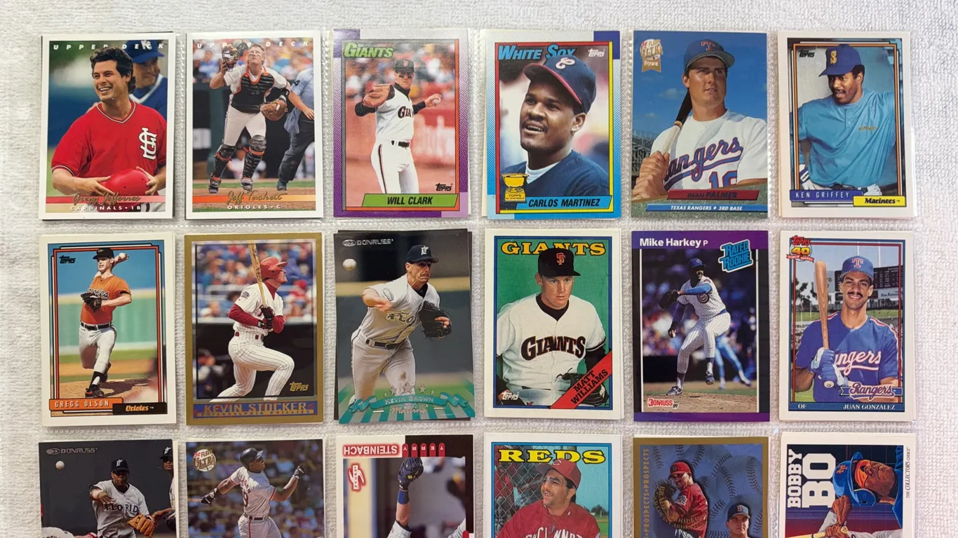Baseball Cards-Double Sided Sleeve (2 sets) Mixed Lots