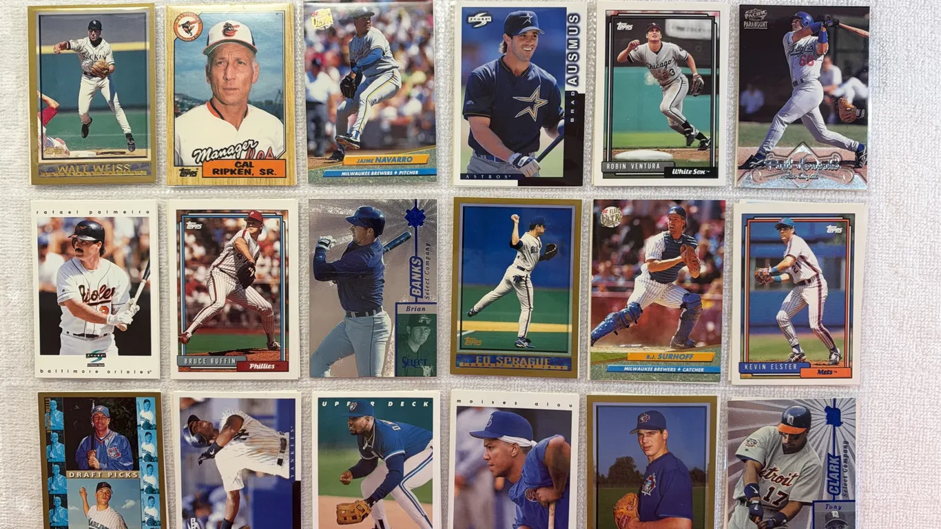 Baseball Cards-Double Sided Sleeve (2 sets) Mixed Lots