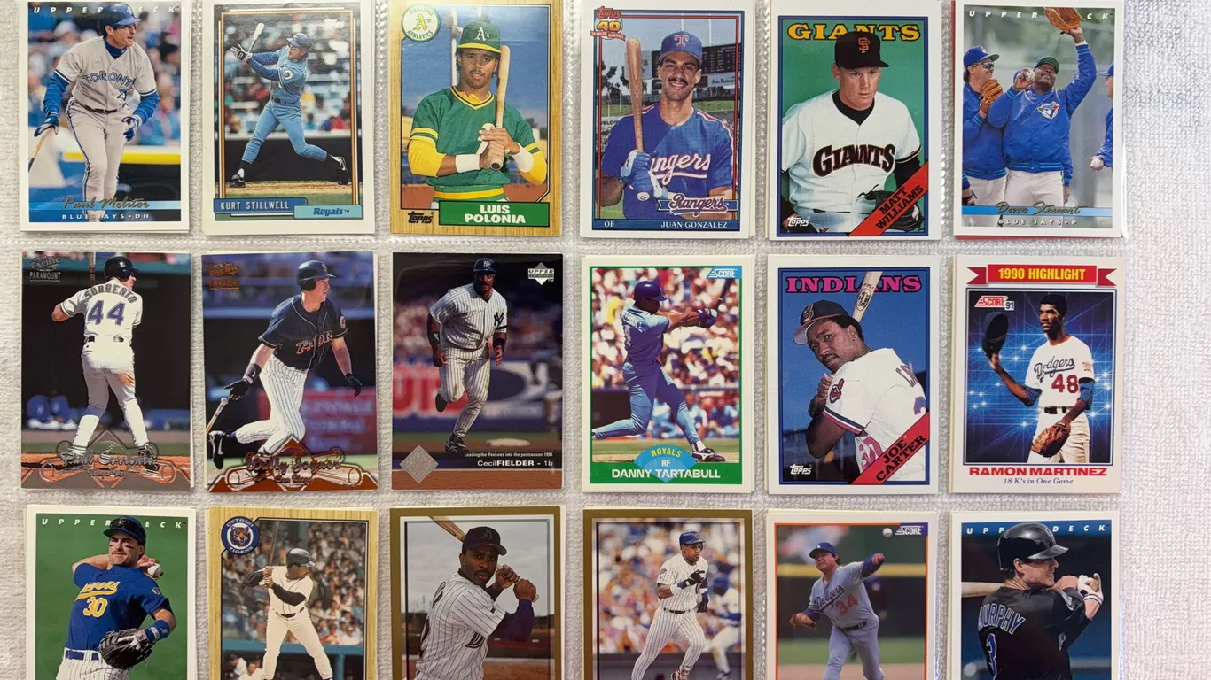 Baseball Cards-Double Sided Sleeve (2 sets) Mixed Lots