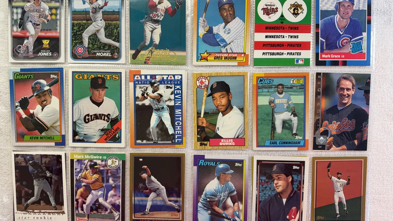 Baseball Cards-Double Sided Sleeve (2 sets) Mixed Lots