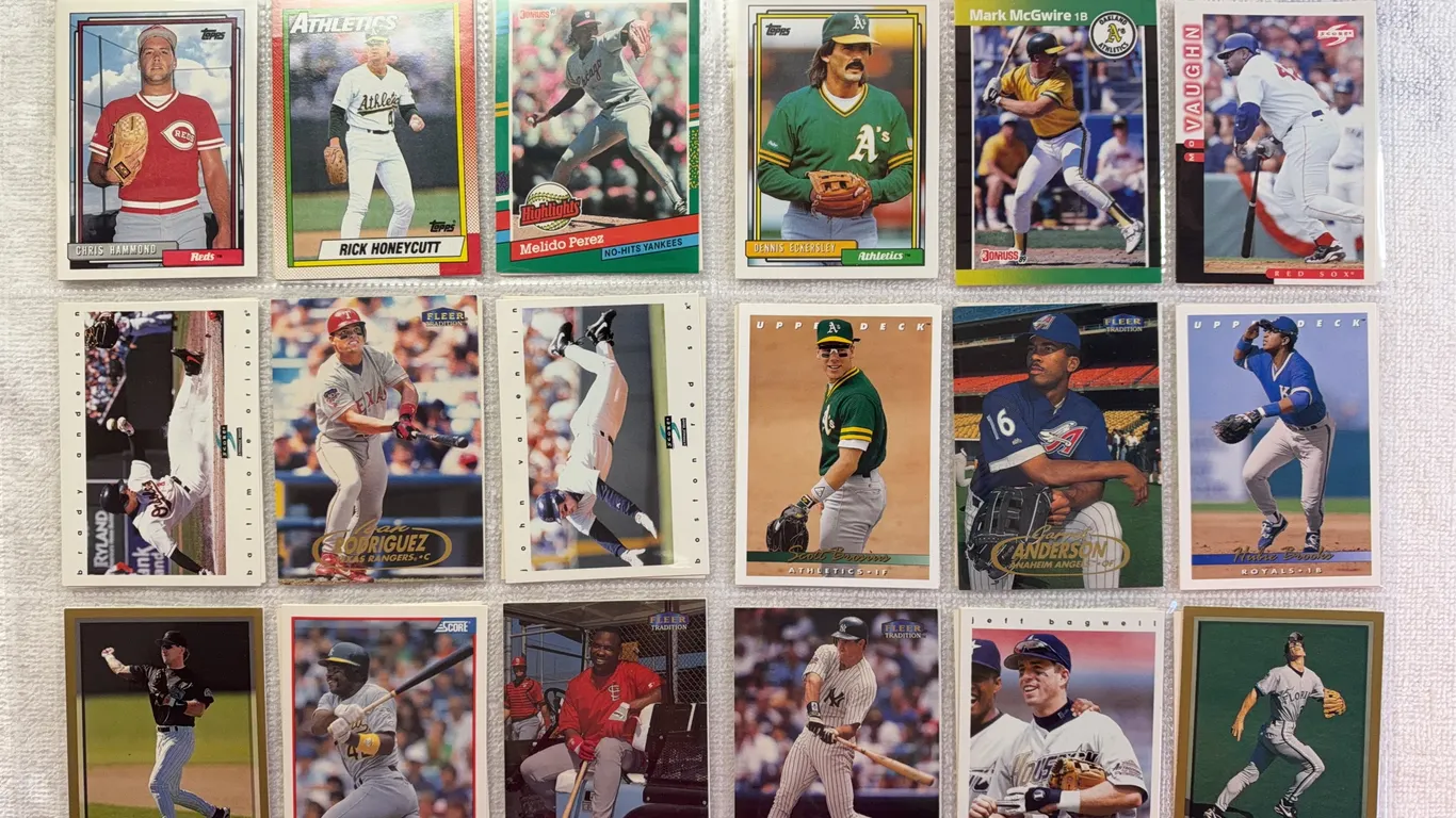 Baseball Cards-Double Sided Sleeve (2 sets) Mixed Lots