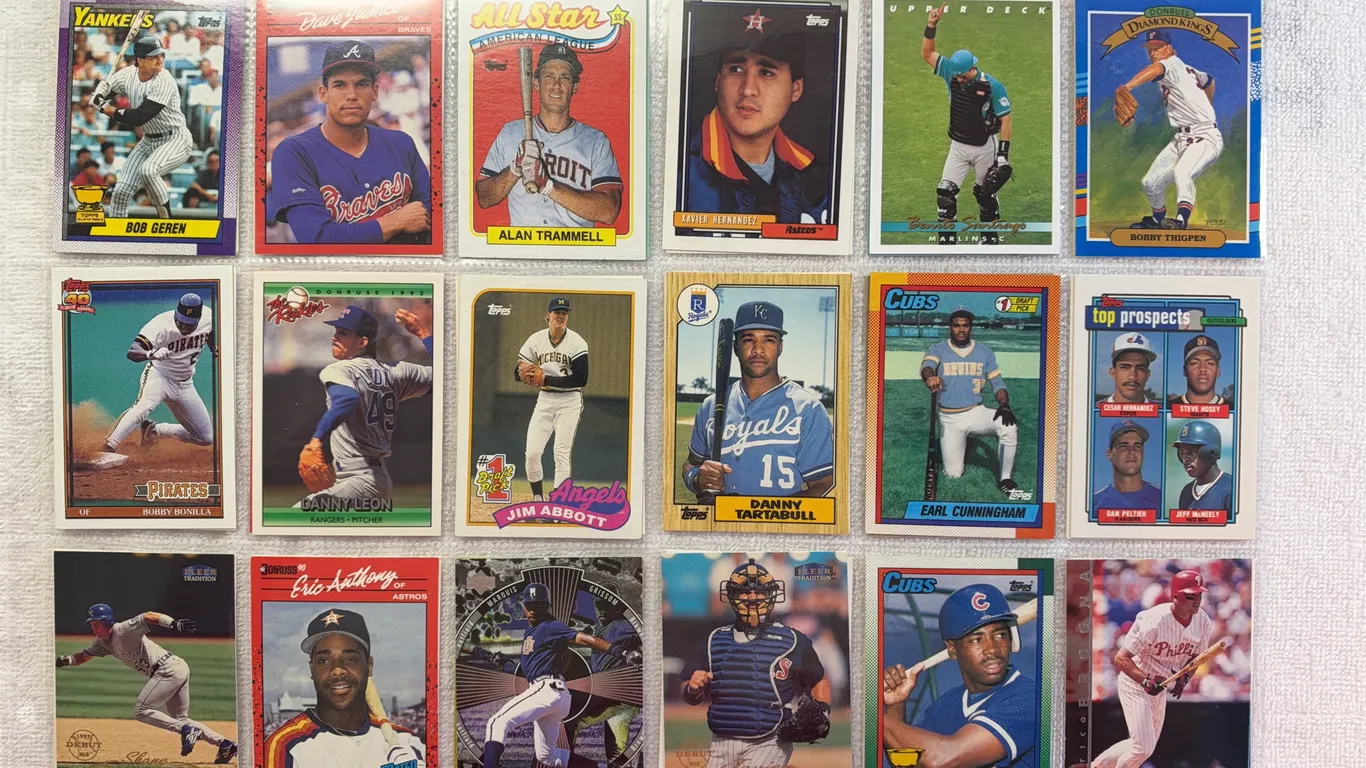 Baseball Cards-Double Sided Sleeve (2 sets) Mixed Lots