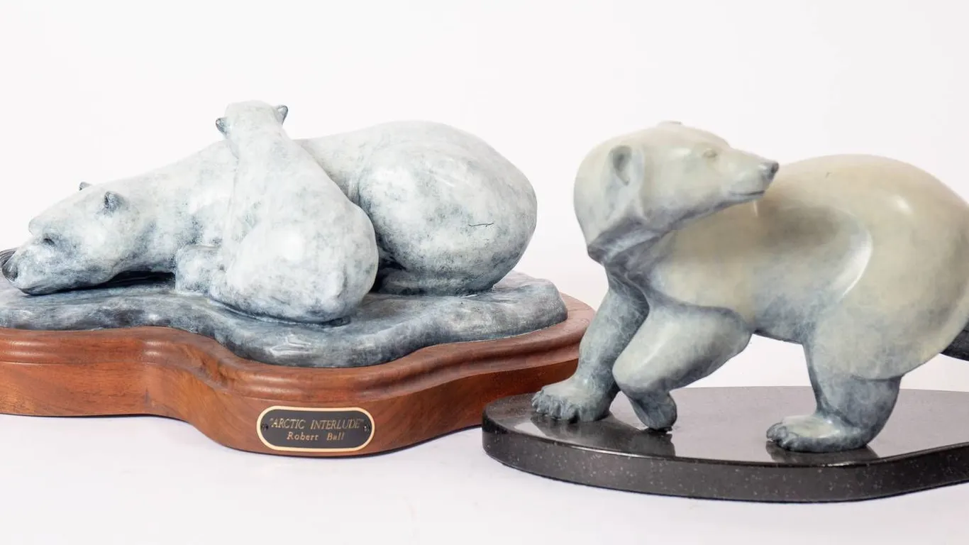 SCULPTURES OF BEARS BY ROBERT BALL.