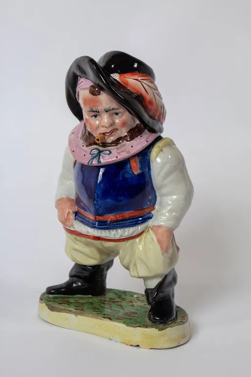LIDDED TOBACCO JAR 12" H.