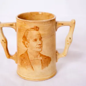AMERICAN IRONSTONE TROPHY CUP WITH WILLIAM MCKINLEY AND WILLIAM JENNINGS BRYAN, 5'H.