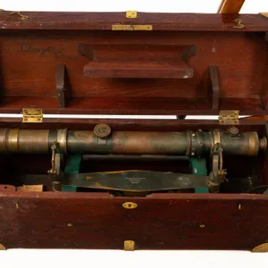 KEUFFEL & ESSER COMPANY BOXED TRANSIT ON TRIPOD.