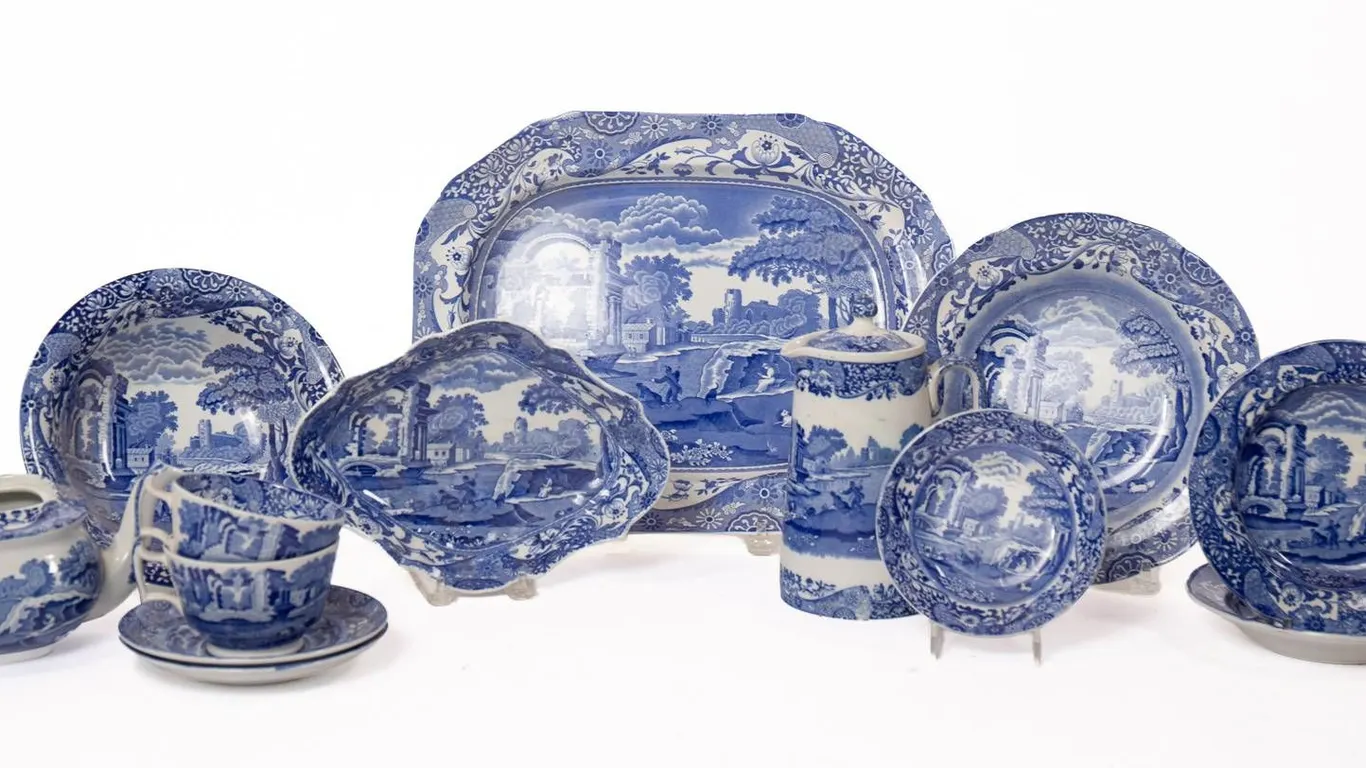 COPELAND SPODE BLUE ITALIAN TRANSFERWARE.