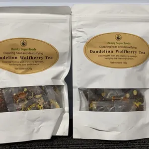 *NEW*  2 Pack, Dandy Superfoods Dandelion Wolfberry Tea - Best By: 9/2027