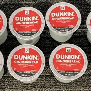 *NEW*  Dunkin' Gingerbread K-Cup, 8 Count - Best By: 9/14/2026