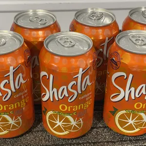 *NEW* Shasta Orange Soda, 6 Pack - Best By: 5/15/2027