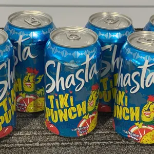 *NEW* Shasta Caffeine-Free Tiki Punch soda, 6 Pack - Best By: 4/29/2027