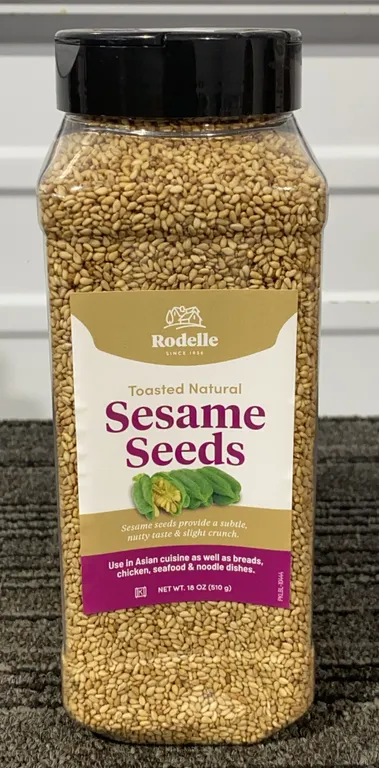 *NEW* Rodelle Toasted Natural Sesame Seeds, 18 OZ - Best By: 1/2028