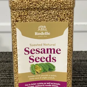 *NEW* Rodelle Toasted Natural Sesame Seeds, 18 OZ - Best By: 1/2028