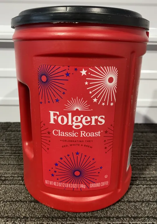 *NEW* Folgers Classic Roast Medium Roast Ground Coffee, 40.3 Oz - Best By: Not Visible