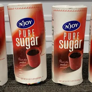 *NEW* N'Joy Pure Cane Sugar Canisters, 4 Canisters - Best By: 4/2028