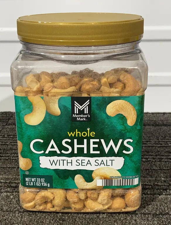 *NEW* Member's Mark Whole Cashews with Sea Salt, 33 Oz - Best By: 3/19/27