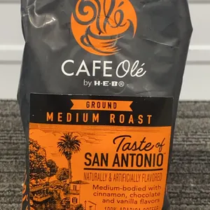 *NEW* CAFE Olé by H-E-B Taste of San Antonio Medium Roast Ground Coffee, 12 Oz - Best By: 5/11/2027