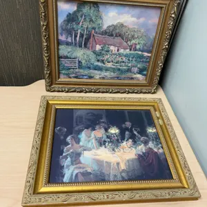 Framed Prints Featuring Cottage Landscape and Dinner Party