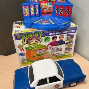 Tiger Let's Make a Deal Game, Creepy Crawlers Oven, Toy Police Car