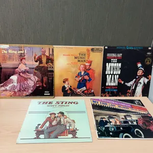 Six Soundtrack and Broadway LP Records Including The King and I