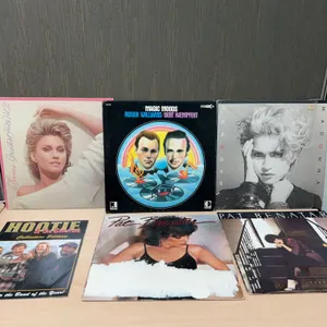 6 Vinyl Records and Hootie Collectors Photo Book